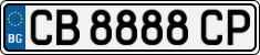 License plate of Bulgaria, Cars
