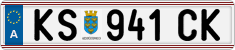 License plate of Austria, Regular plates