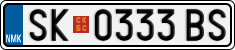 License plate of North Macedonia, Regular plates (2012)