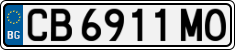 License plate of Bulgaria, Cars