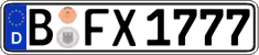 German license plate, Regular plates