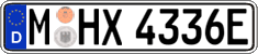 German license plate, Electric vehicles