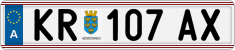 License plate of Austria, Regular plates