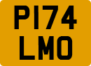License plate of the United Kingdom, 1983 year system