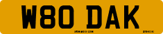 License plate of the United Kingdom, 1983 year system