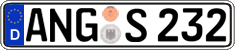 German license plate, Regular plates