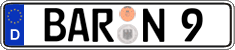 German license plate, Regular plates