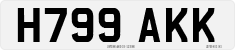 License plate of the United Kingdom, 1983 year system