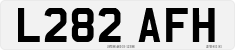 License plate of the United Kingdom, 1983 year system