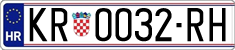 License plate of Croatia, Regular plates