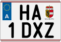 License plate of Austria, Regular plates