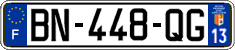 French license plate, SIV (ordinary)