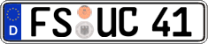 German license plate, Regular plates