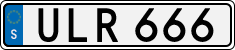 License plate of Sweden, Regular plates