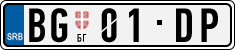 License plate of Serbia, Vanity Plates
