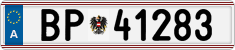 License plate of Austria, Official services and consulates