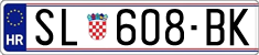 License plate of Croatia, Regular plates