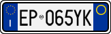 License plate of Italy, Cars (1994 year series)