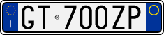 License plate of Italy, Cars (1994 year series)