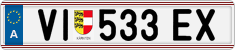 License plate of Austria, Regular plates