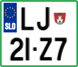 License plate of Slovenia, Motorcycles