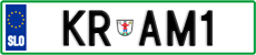 License plate of Slovenia, Vanity Plates