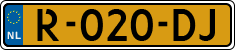 License plate of the Netherlands, Cars
