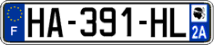 French license plate, SIV (ordinary)