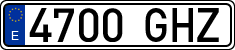 License plates of Spain, Ordinary (2000)