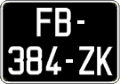 French license plate, SIV (oldtimers)