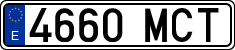 License plates of Spain, Ordinary (2000)