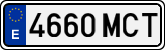 License plates of Spain, Ordinary (2000)
