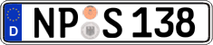 German license plate, Regular plates