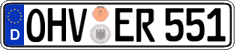 German license plate, Regular plates