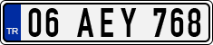 License plate of Turkey, Regular plates