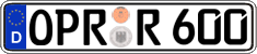 German license plate, Regular plates
