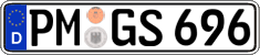 German license plate, Regular plates