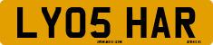 License plate of the United Kingdom, 2001 year system