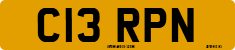 License plate of the United Kingdom, 1983 year system