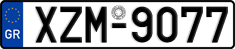 License plate of Greece, Cars