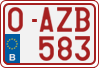 License plate of Belgium, Regular plates (2010)