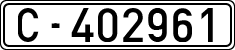 License plates of Spain, 1900 year series