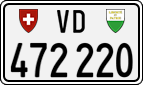 License plate of Switzerland, Cars