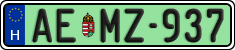 license plates of Hungary, Regular plates (2022)