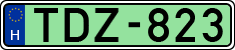 license plates of Hungary, Electric vehicles (1990)