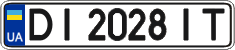 License plate Ukraine, Regular plates (2004)