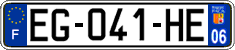French license plate, SIV (ordinary)
