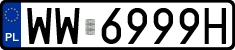 License plates of Poland, Regular car plates