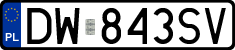 License plates of Poland, Regular car plates