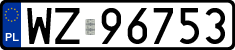 License plates of Poland, Regular car plates